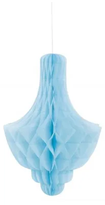 Produktbild von Unique Party 62969, Dekorativer Kronleuchter, Blau, Papier, 1 Stück(e), 35,6 cm
