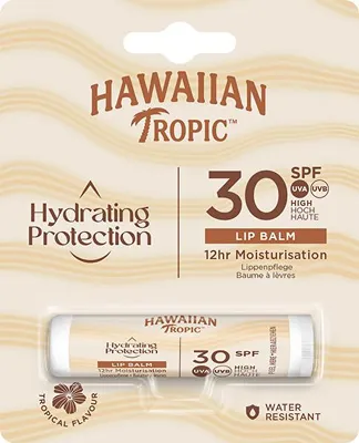 Immagine prodotto di Hawaiian Tropic balsamo labbra con protezione solare in stick Spf30, resistente all'acqua