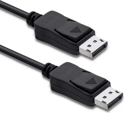 Obrázek produktu pro Qoltec 50468, 3 m, DisplayPort, DisplayPort, Samec, Samec, Černá