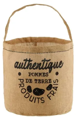 Kartoffelsack aus Jute, Mehrfarbig, Large, 29x30 cm