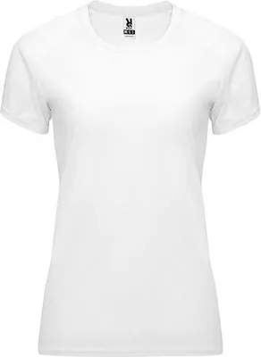 Immagine prodotto di Roly Sport CA0408 | T-shirt donna Bahrain con maniche raglan - Colore: Bianco 01 - Taglia: M