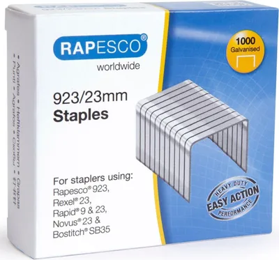 Immagine prodotto di 10x Graffette RAPESCO® 1242 923 23/23 1.000pz.