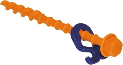 Produktbild von Famanu Schraubheringe 20 cm - für weiche und harte Böden - Camping Outdoor Zeltbefestigung