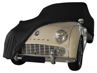 Image de Housse de voiture intérieure adaptée à Triumph TR3 Noir NEU Bâche de protection