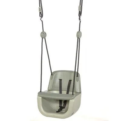 Immagine prodotto di TRIBECCO Altalena per bambini 3 in 1 con cintura di sicurezza – Altalena da giardino – Seduta regolabile – Da 9 mesi a 12 anni – Fino a 70 kg (verde pastello)