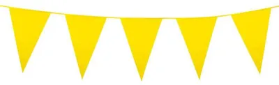 Produktbild von Wimpelkette gelb 30x20 cm Boland Dekoration Party 74753