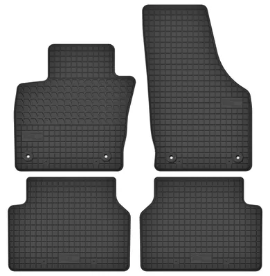 Image de Tapis de sol en caoutchouc pour Audi Q3 I 8U 2011-2018 (SUV) – 4 pièces, noirs, sur mesure