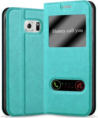 Produktbild von Cadorabo Schutzhülle für Samsung Galaxy NOTE 5 Hülle in Türkis Handyhülle Book Case Cover Etui