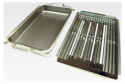 Produktbild von Kombi-Set mit passender Flammabdeckung | Ideal zum gleichzeitigen Grillen und Braten