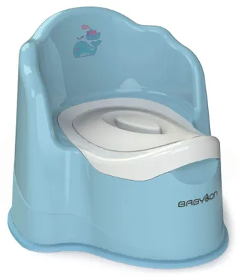 Immagine prodotto di WC per bambini con coperchio e vaschetta removibile, colore blu