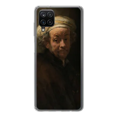 Produktbild von MuchoWow® Handyhülle Schutzhülle Hülle für Samsung Galaxy A12 Selbstbildnis als Apostel Paulus - Gemälde von Rembrandt van Rijn Silikon Softcase Handy Hülle - Bild