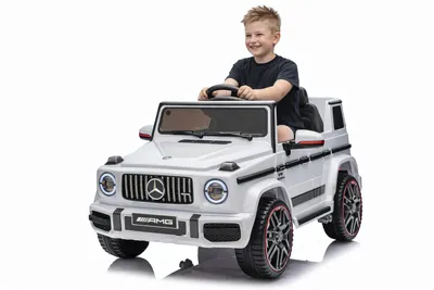 Produktbild von Mercedes Benz G63 Kinder Elektroauto 12V Kinderauto mit Fernbedienung - Weiß
