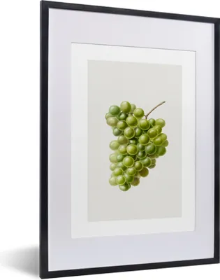 Produktbild von MuchoWow® Gerahmtes Poster Lebensmittel - Weintrauben - Traube 30x40 cm - Poster mit Schwarzem Bilderrahmen Wandposter Rahmen Foto Bilder - Wandposter Schlafzimmer