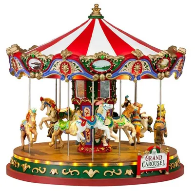 Productafbeelding van Kerstfiguur The grand carousel with 4.5v adaptor (aa) LEMAX