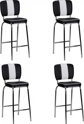 Obrázek produktu pro sada 4 barových židlí American Diner bar stool 50. léta retro židle USA 2 kusy USA