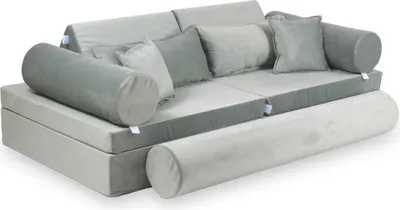 Immagine prodotto di Panchina da gioco Montessori Luxe - Grigio velluto