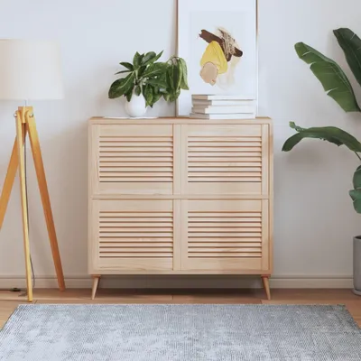 Obrázok produktu pre Best Möbel Šatníkové dvere lamelové 4 ks 39,5x49,4 borovicový masív - šatníkové dvere Cloris New4019109 1ks