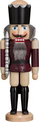 Produktbild von König lasiert aubergine (38cm) Nussknacker von Seiffener Volkskunst
