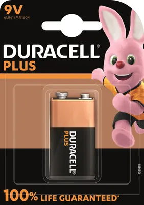 Zdjęcie produktu dla Duracell Plus 100, Jednorazowa bateria, 9V, Alkaliczny, 9 V, 1 szt., Beżowy, Czarny
