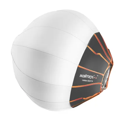 Immagine prodotto di Walimex pro 360° Ambient Light Softbox 50cm - Diffusore a sfera, softbox, sagomatore di luce, 50 cm Ø, pieghevole, speedring, flash a clip, speedlite, flash da studio, omnidirezionale, 22462