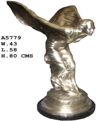 Produktbild von Casa Padrino Luxus Bronzefigur Lady with Wings - Bronze Figur Büste - Frau mit Flügeln