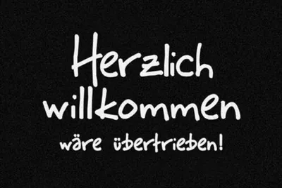 Produktbild von Fußmatte Herzlich willkommen wäre übertrieben  Fußabtreter Türmatte Schmutzmatte Schmutzfangmatte Fussmatte Doormat