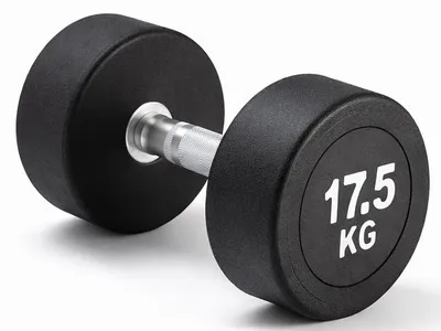 Produktbild von Einhandhantel 17,5 kg, oval, schwarz