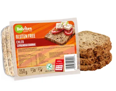 Zdjęcie produktu dla Chleb pełne ziarno 250g Bezglutenowy BALVITEN