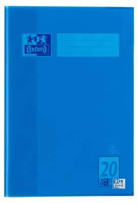 Imagen del producto de 25 unidades de fundas para carpetas Oxford, modelo 100420076, color azul, de plástico, tamaño A4