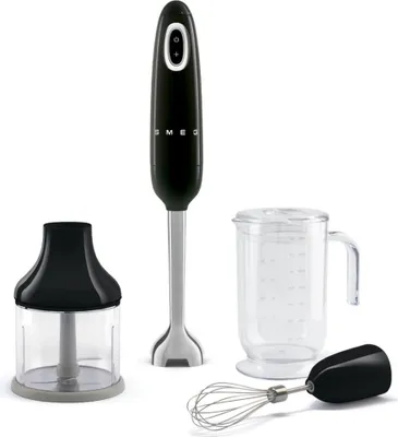 Immagine prodotto di Frullatore a immersione multifunzione da 700 w, nero Smeg HBF03BLEU