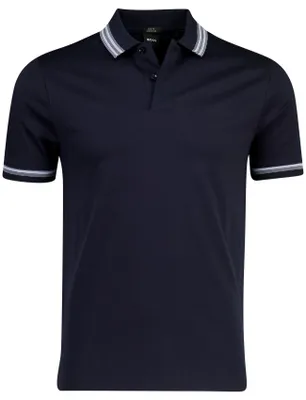 Produktbild von Poloshirt Boss Black H-Phillipson Slim Fit marineblau 2-Knopf