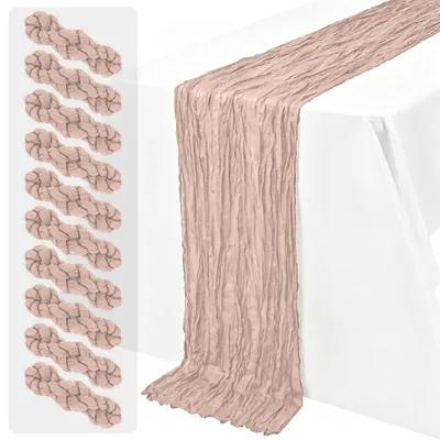 Productafbeelding van Set van 10 donkergroene kaasdoeken/tafelrunners - 45 x 275 cm