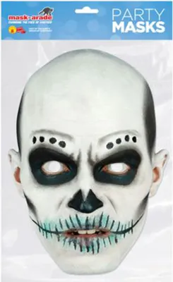 Produktbild von Day of the Dead - Masken - Mann weiß - Maske