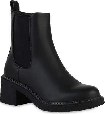 Produktbild von VAN HILL Damen Leicht Gefütterte Klassische Stiefeletten Schuhe 841321, Farbe: Schwarz, Größe: 37