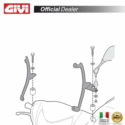 Immagine prodotto di Kit attacchi parabrezza per 308A per HONDA Vision 50/110