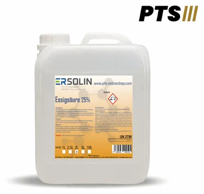 Produktbild von Essigsäure 25% 3 L Entkalker Reiniger technische Qualität