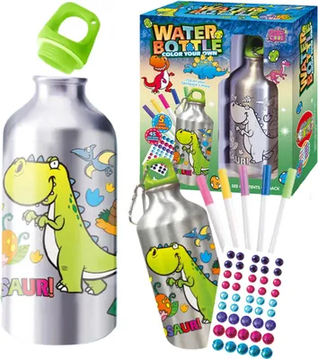 Obrázek produktu pro Láhev na vodu Kreativní sada Malování Dinosaur Diamonds Patchwork