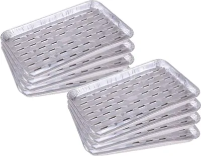 Produktbild von Grillschalen aus Aluminium - 8 Stück - 34cm x 22cm x 2,5cm