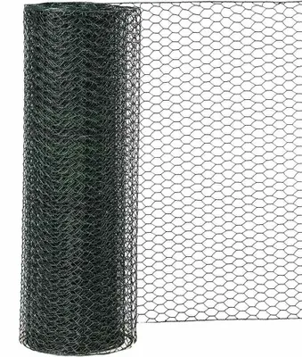 Sechseckgeflecht PVC, grün, 25 mm Maschenweite, 1 m x 10 m