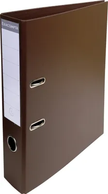 Image de Exacompta 10x Classeur à levier PVC A4 dos de 70mm. Marron 53746E