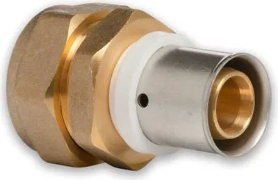 Produktbild von Selfio-Press Aluverbund Pressfitting Übergang Kupferrohr 20 x 2 - 22 mm (zum Schrauben) TH + U Kontur DVGW