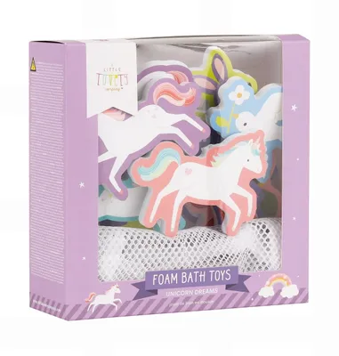 Produktbild von ALLC Badenetz mit Schaumstoff Badespielzeugen (Einhorn)