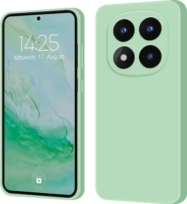 Produktbild von Hülle für Xiaomi Redmi Note 14 Pro+ 5G Case Cover Bumper Silikon Softgrip Schutzhülle Farbe: Türkis