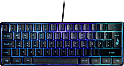 Produktbild von SureFire KingPin X1, 60% klawiatura RGB US, do gry, przewodowa (USB), czarna