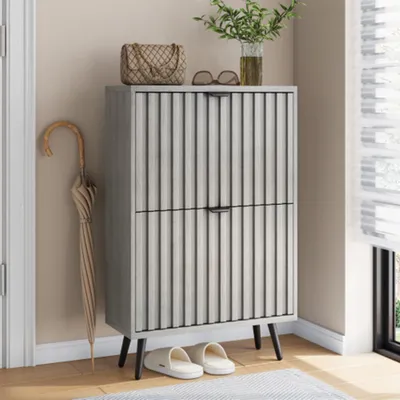 Produktbild von Schuhschrank und 2-Klapp-Schubladen, verwendet als eigenständiger für Eingänge,Wohnzimmer und Schränke 60cm