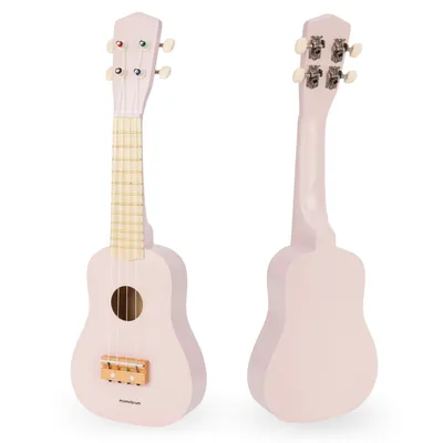 Produktbild von Hölzerne Gitarre für Kinder - Ukulele - rosa Farbe