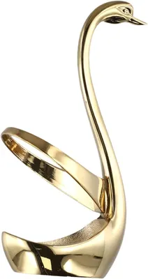 Produktbild von Eleganter Utensilienhalter mit Schwanenfuß aus Edelstahl, Besteckhalter zur Geschirraufbewahrung, 7 x 15 cm, goldfarben
