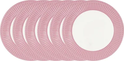 Produktbild von Greengate Alice Speiseteller dusty rose 26,5 cm Set6