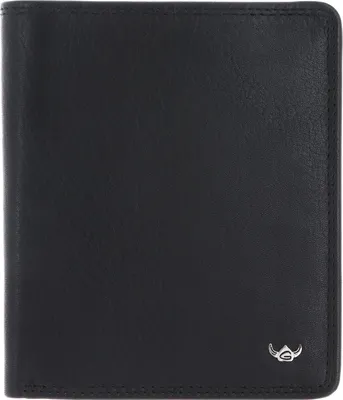 Immagine prodotto di Golden Head Pelle portafoglio Polo RFID Protect Billfold Coin Wallet Black nero