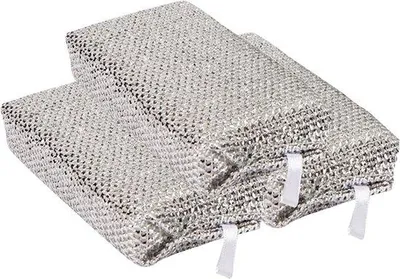Produktbild von Famanu Reinigungstücher aus Stahlwolle - Kratzfreies Material - 147x8 cm - Silber